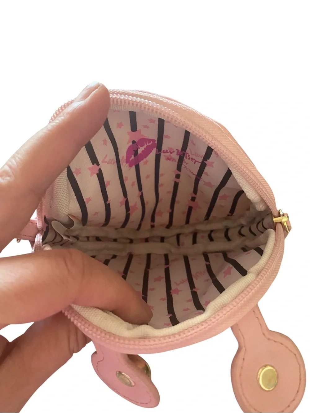 Betsey Johnson  Pink Crab Wristlet Purse Coin purse coastsl whimsical dopamine